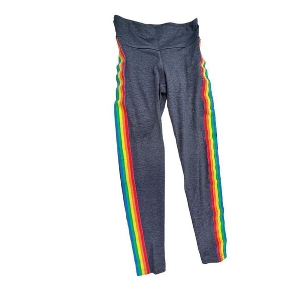 Mumu Moves Women's Rainbow Striped Sports Bra and Tracksuit Pants 2-Piece Set - Picture 2 of 13